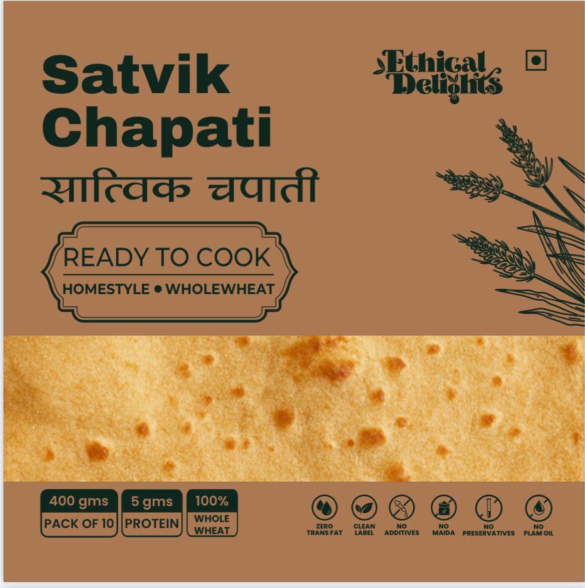 Satvik Chapati packaging