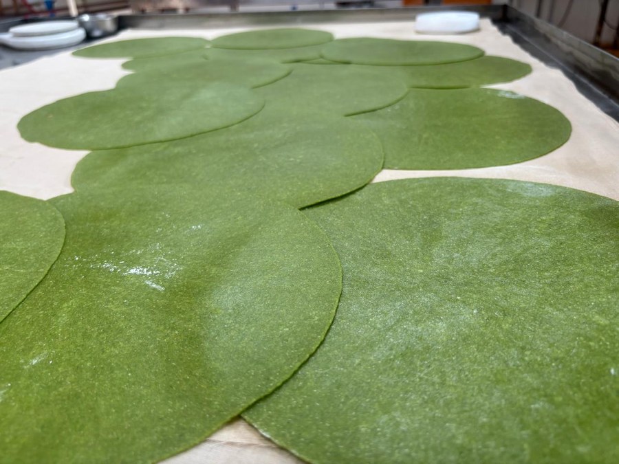 Spinach Wraps — wide shot